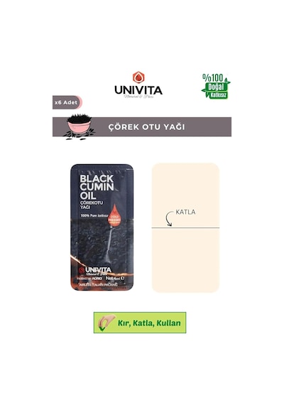 %100 Doğal Katkısız Çörek Otu Yağı - Saç Güçlendirici/black Cumin Oil 4ml X 6 Adet Diğer