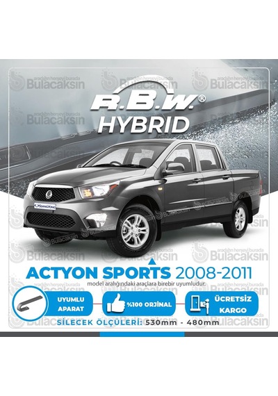 Ssangyong Actyon Sports Ön Silecek Takımı (2008-2011) RBW Hibrit