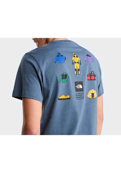The North Face M İcon Celebration Regular Erkek Outdoor Tişörtü Nf0a8gas0u31 Gri