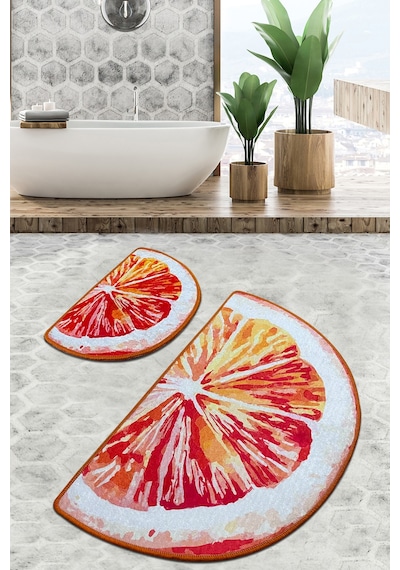 Greyfurt Banyo Halısı Djt 2 Li Set Çok Renkli