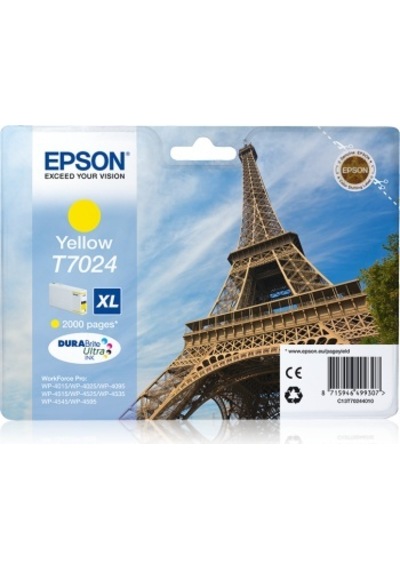 Epson C13t70244010 Yellow-2000sf-xl-wp-4015dn, Wp-4025dw,wp-4515 21,3 Ml-xl