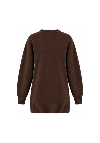 Laluvia Kahverengi Basic Triko Kazak - 2y04595