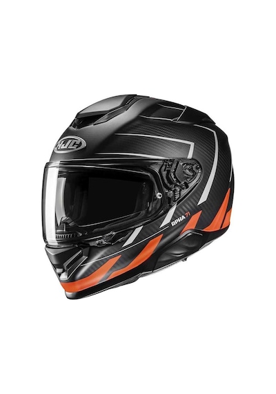 Hjc Rpha71 Carbon Cano Mc6hsf Kapalı Kask Siyah - Turuncu