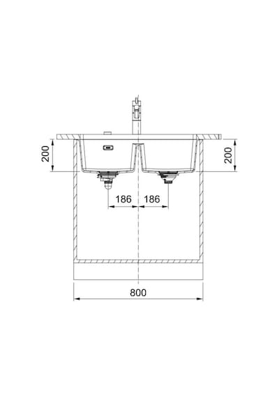 Franke Mrg 120-35-35 Stone Grey Tezgahaltı Granit Eviye