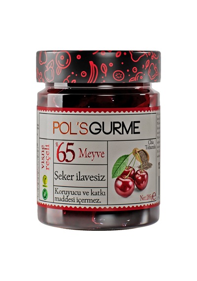 Pol's Gurme Şeker İlavesiz Vişne Reçeli 285 G - 3 Adet Tarı