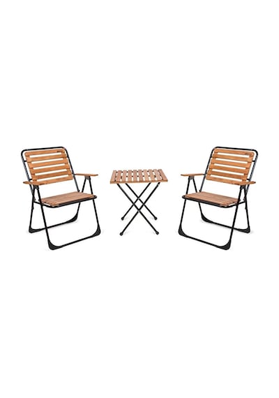 Bistro Set Metal Ayak 52x52 2 Katlanır 2 Sandalye 1 Katlanır Masa Bistro Set Metal Ayak 52x52 2 Katlanır 2 Sandalye 1 Katlanır Masa