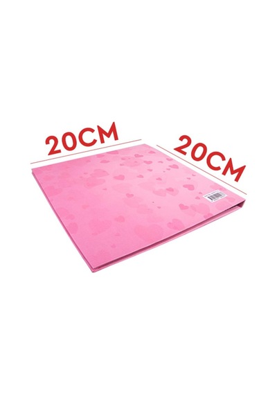Polabook Beyaz Kalemli Kalp Figürlü Pembe Kendin Tasarla Anı Defteri Ve Fotoğraf Albümü