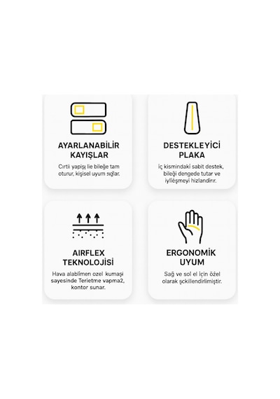 Orn-619 Ortopedik El Bilek Ateli Neopren Kumaşlı Ergonomik Destek Sağ/sol Çok Renkli