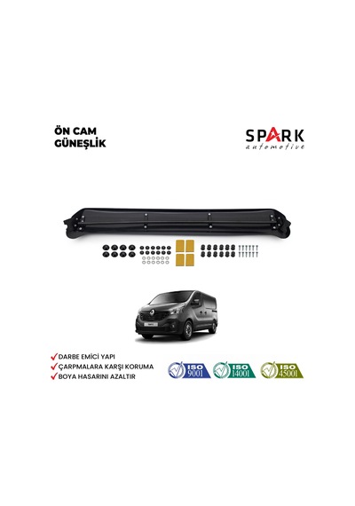Renault Trafic 2014-2019 Yıl Aralığı Uyumlu Ön Cam Güneşliği