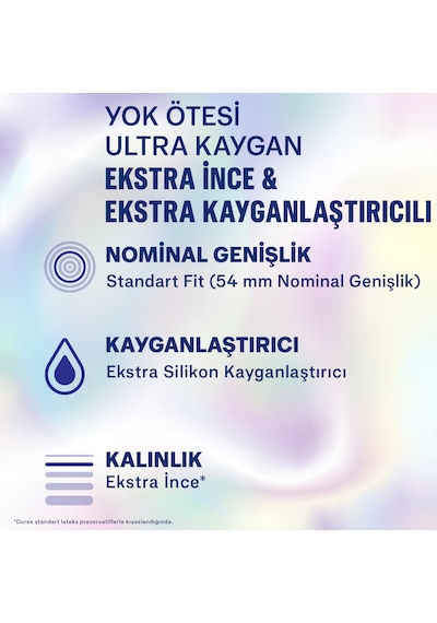Durex Yok Ötesi Ultra Kaygan Ekstra İnce Prezervatif 20'li