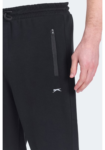 Slazenger Katar Erkek Cepli Siyah Eşofman Altı Siyah