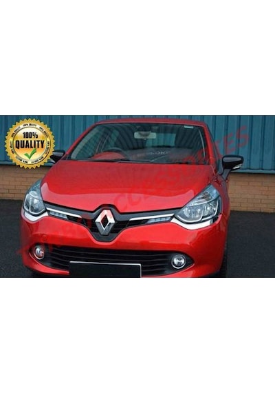 Renault Clio 4 Hb Krom Ön Panjur Çıtası 2 Parça 2012 ve Üzeri