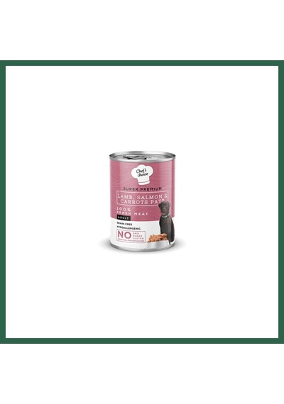 Chefs Choice Pate Kuzulu Ve Somonlu Tahılsız Yetişkin Köpek Konservesi 400 Gr Bzs01