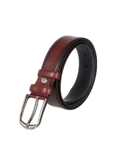 Bordo Suni Deri Dikişli Model 3.5 Cm.lik Klasik Kemer // 8017