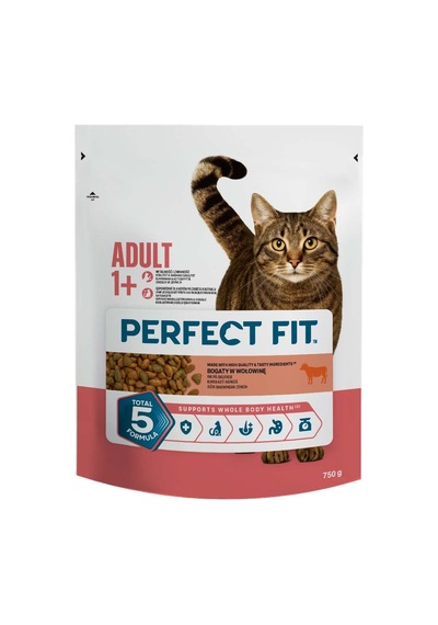 2 Adet Perfect Fit Yetişkin Kedi Sığır Etli Kuru Mama 750 G