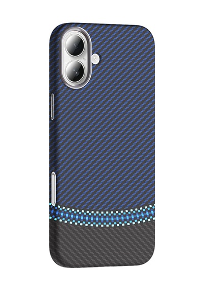 Apple Uyumlu iPhone 16 Plus Kılıf M-safe Şarj Özellikli Karbon Fiber Görünümlü Zore Gros Kapak Siyah