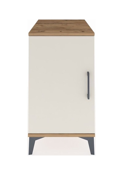 Kronos Komodin 2 Raflı Tek Kapaklı 44x59x80 Çam-aytaşı Atlas Çam