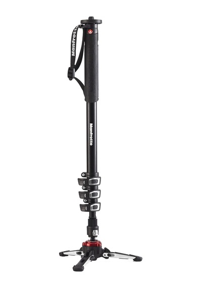 Manfrotto Mvmxproa4 Xpro 4 Section Video Monopod & Fluidtech Base
