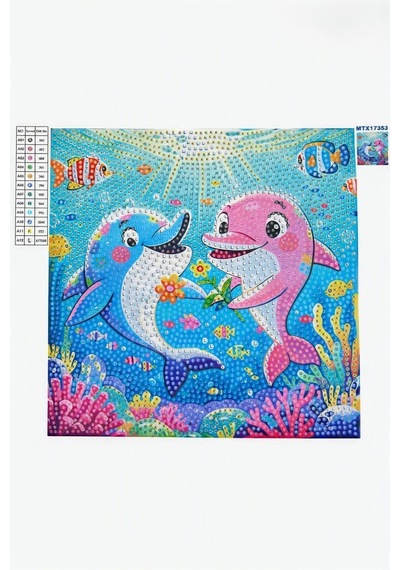 5d Elmas Taş İşleme Kiti Tablo 25x25 Cm - Diamond Painting Set - Dıy Kiti Mtx17353