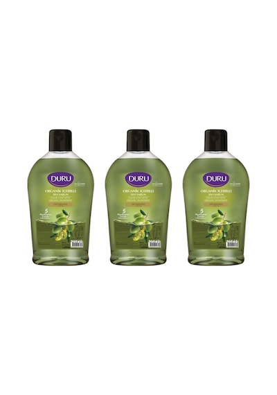 Duru Sıvı Sabun Organik İçerikli Zeytinyağlı 1500 Ml X 3 Adet
