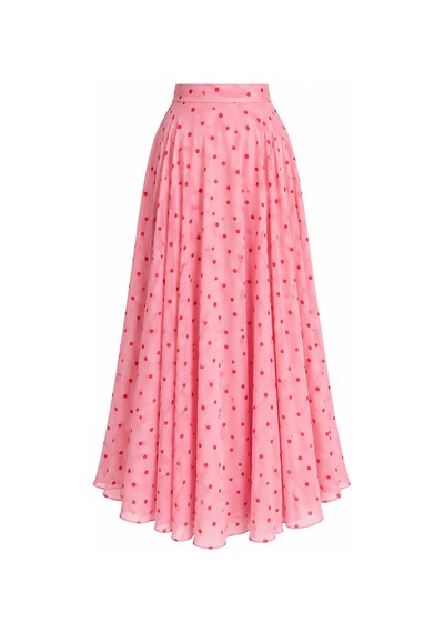 Laluvia Pembe Puantiyeli Etek - 2y0613