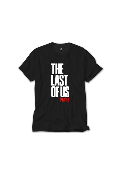 The last of Us Part 2 Yazı Siyah Tişört Siyah