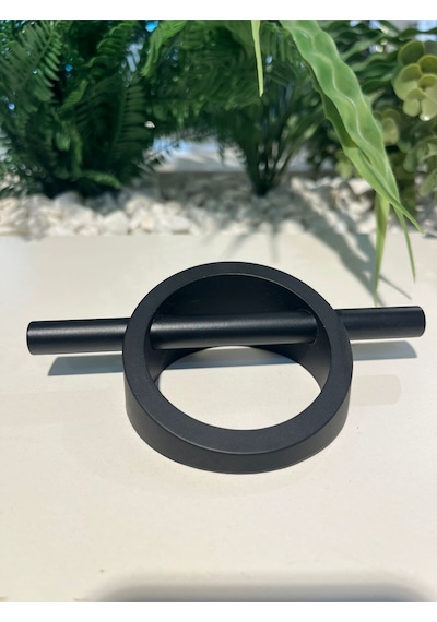 Vodina Metal Kulp 64mm Mat Siyah Dolap Kapak Tv Ünite Modern Çekmece Mobilya Komodin