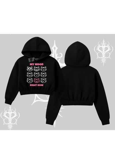 Tarzsokak Kitti Sweet Mini Logo Baskılı Oversize Tshirt Siyah