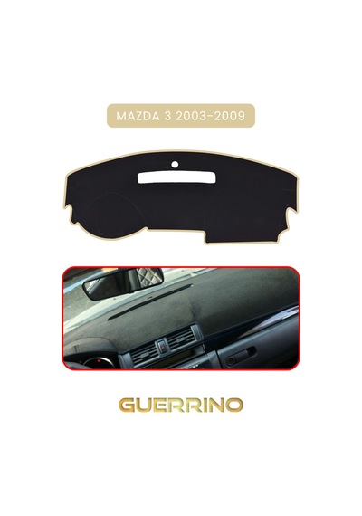 Mazda 3 2003-2009torpido Koruma Halısı Bej Kenar