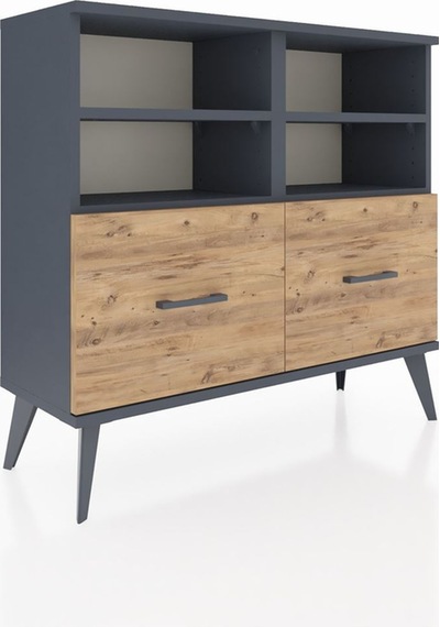 Arges Şifonyer 4 Raflı 2 Çekmeceli 88x30x80 Antrasit-antrasit/çam Antrasit/çam Arges Şifonyer 4 Raflı 2 Çekmeceli 88x30x80 Antrasit-antrasit/çam Antrasit/çam