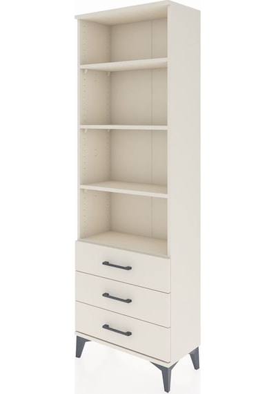 Arges Dolap 4 Raflı 3 Çekmeceli 60x30x182 Aytaşı-aytaşı Aytası