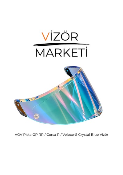 Pista Gp Rr Crystal Blue Vizör Cami Voluce , Corsa Ile Uyumludur