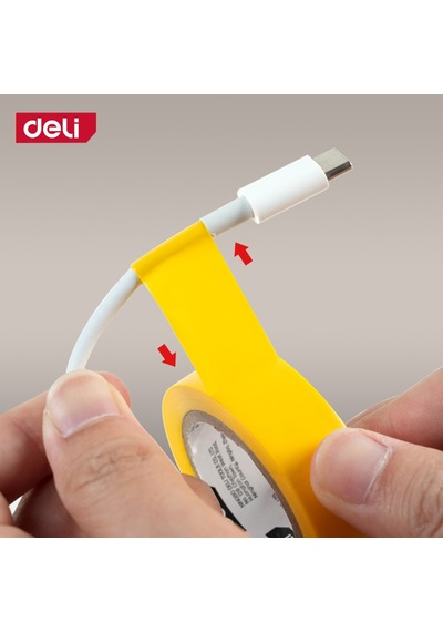Delı Elektrik Yalıtım Bandı 0.13mm 18mm 10m Sarı İzolasyon Bandı