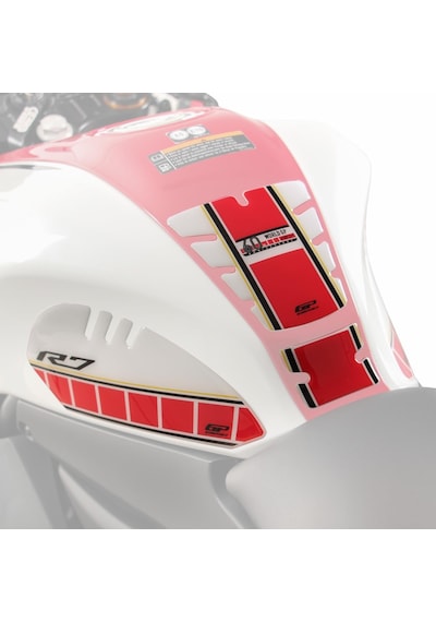 GP Kompozit Yamaha R7 2021–2024 Uyumlu Tank Pad Seti Mavi