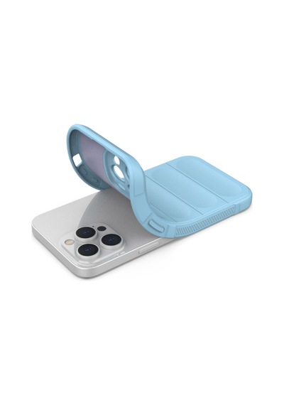 Apple iPhone Uyumlu  14 Pro Uyumlu Kılıf Optimum Silikon - Sky Blue