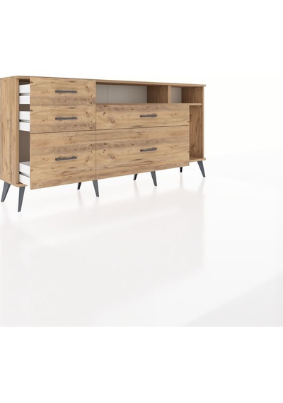 Arges Konsol 2 Raflı 5 Çekmeceli 176x30x83 Çam-çam/çam Çam/çam Arges Konsol 2 Raflı 5 Çekmeceli 176x30x83 Çam-çam/çam Çam/çam