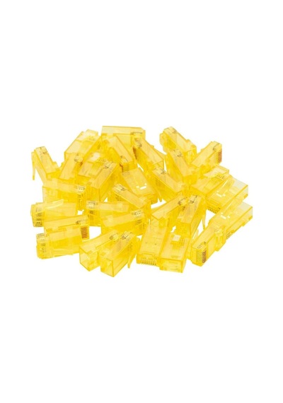 Powermaster Pm-22700 Rj45 Rj45 Cat6 8p/8c Sarı Soket 100lü Paket