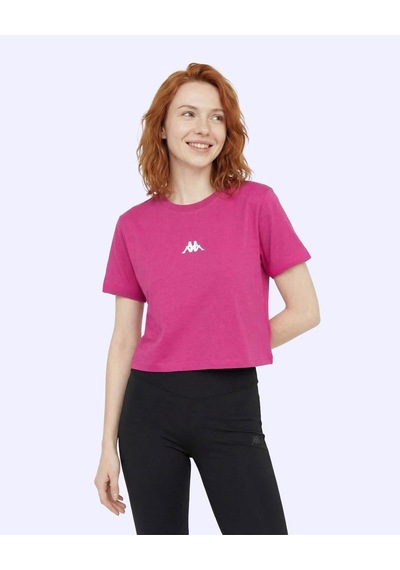 Kappa Khloe Tshirt Kadın Fuşya Pembe Regular Tişört