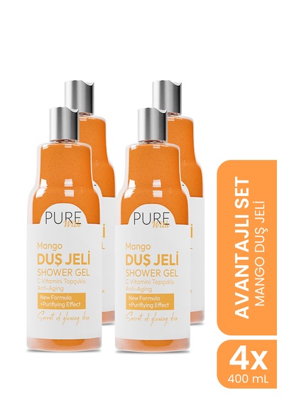 C Vitamin Topçuklu Mango Özlü Arındırıcı Duş Jeli 4x 400 Ml Mango