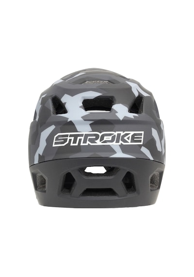 İmpact Stroke Gri Kamuflaj 59-61cm L Fullface Bisiklet Kaskı