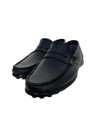 Kemal Tanca 887 2556 Erkrk Hakiki Deri Loafer Ayakkabı Lacivert