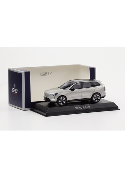 1:43 Ölçek Norev 2024 Volvo Ex 90 Gri Diecast Metal Minyatür Model Araba 10cm