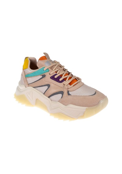 Pullman Kadın Spor Ayakkabı Sneaker Sms-65142 Bej Multi
