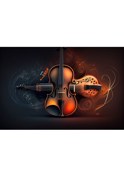 Aden Dijital Dekoratif Müzik Temalı Dekor Kanvas Tablo