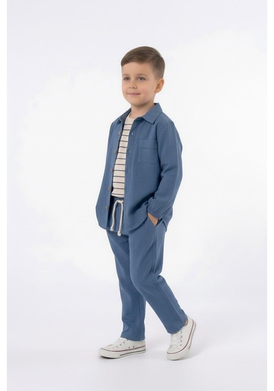Miababy Modal 3lü Takım İndigo