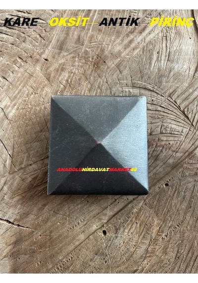 Oksit Pirinç Kare Antik Kabara Raptiye Koltuk Çivisi 5.5 Cm 1 Ade