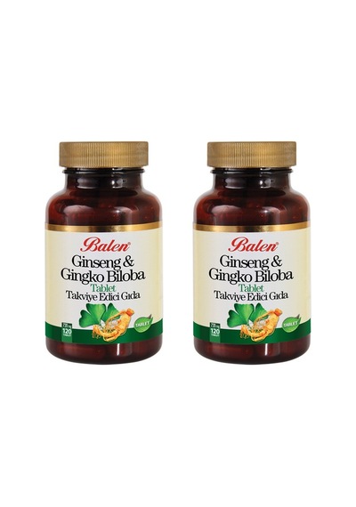 2 Adet Balen Ginseng&Ginkgo Biloba 720 MG 120 Kapsül