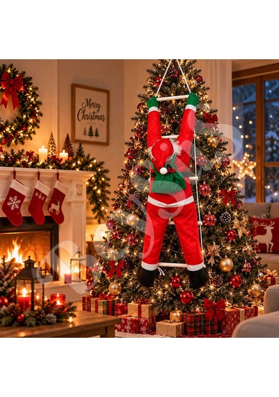 Yılbaşı Tırmanan Noel Baba 120 Cm Diğer