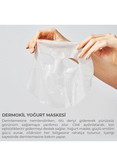 Dermokil Yoğurt Kağıt Yüz Maskesi Kuru Ciltler İçin 20 G X 5 Adet