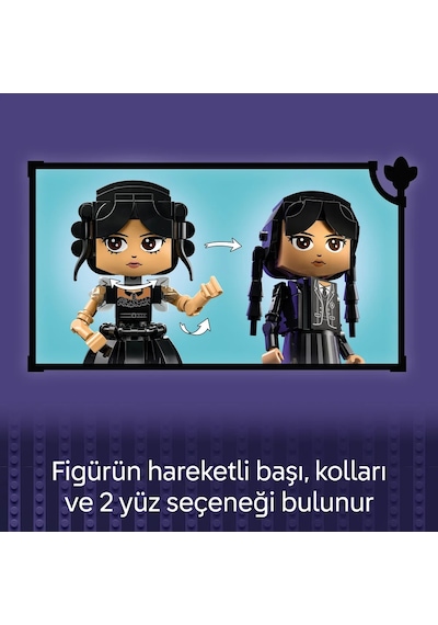 LEGO® Wednesday: Wednesday Addams Figürü 76780 – 10 Yaş ve Üzeri Çocuklar için Koleksiyonluk Oyuncak Yapım Seti (702 Parça)